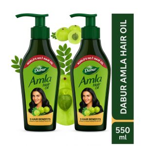 Dabur Amla Hair Oil - 550 ml (Pack 2)